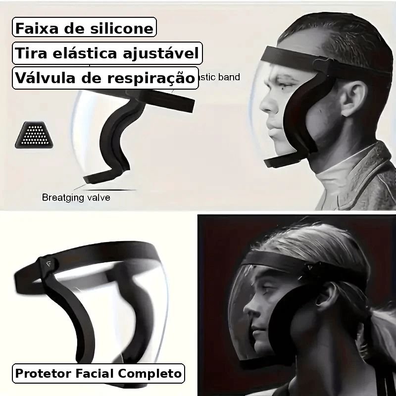 Máscara Protectora de Aserrín, Polvo y Chispas FaceShield
