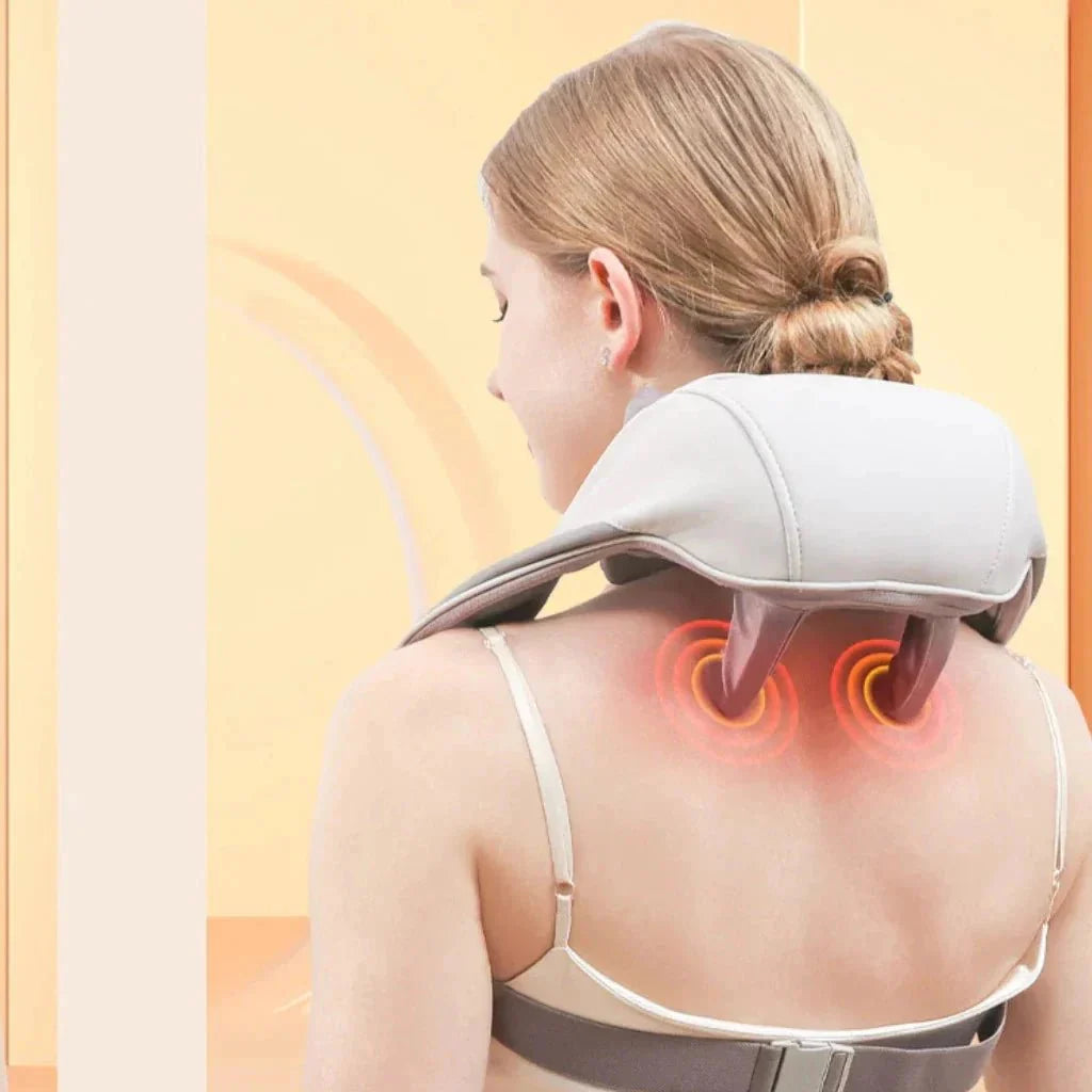 Masajeador Inteligente con Calefacción – Cuello y Hombros Sin Dolor