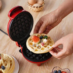Mini Máquina de Waffles Eléctrica Portátil