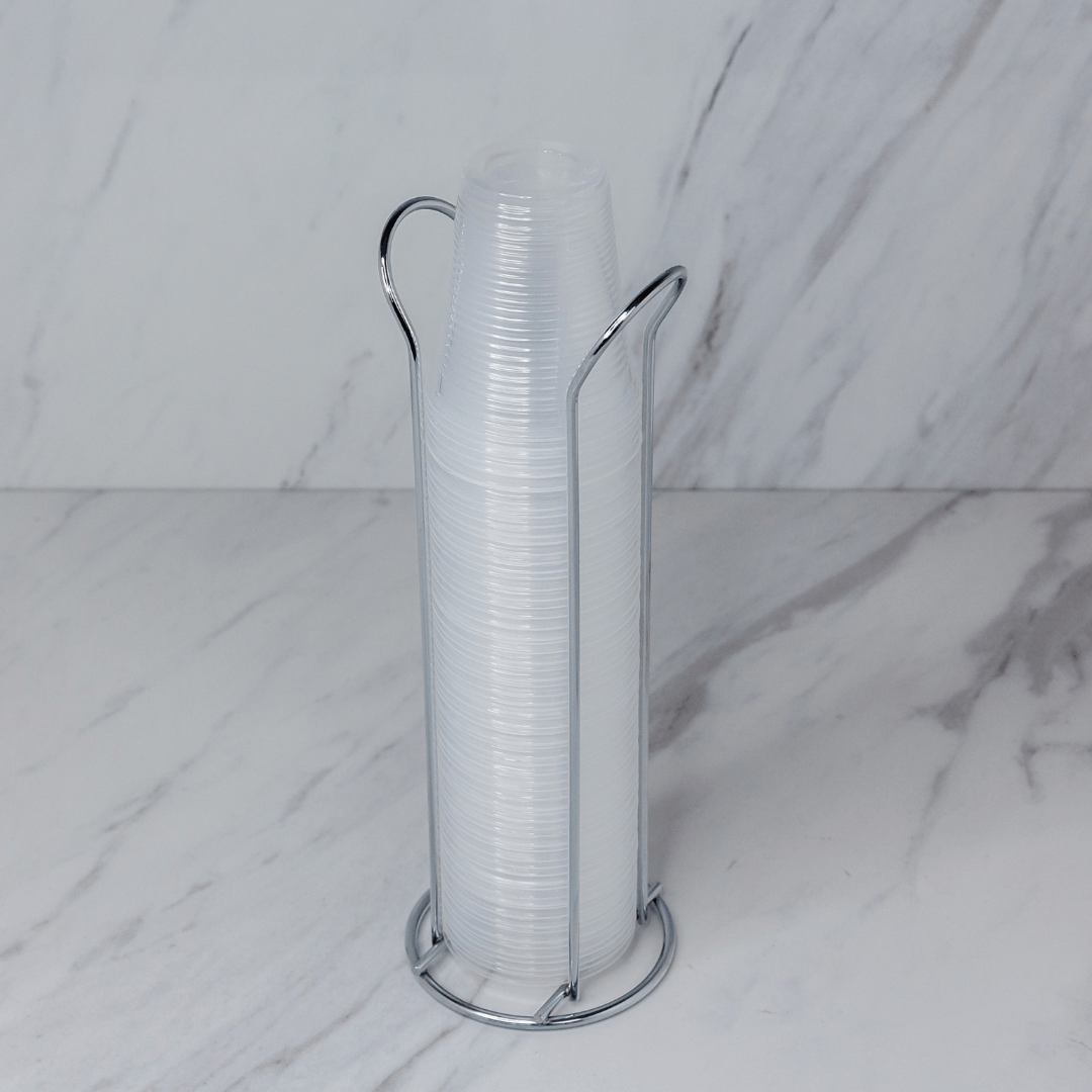 Organizador Cromado Para Vasos Desechables de Agua 200ML