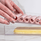 Organizador de Fiambres Doble Transparente Natural