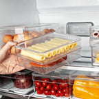 Organizador de Fiambres Doble Transparente Natural