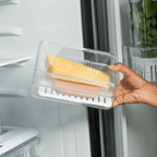 Organizador de Fiambres Doble Transparente Natural