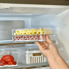 Organizador de Fiambres Doble Transparente Natural