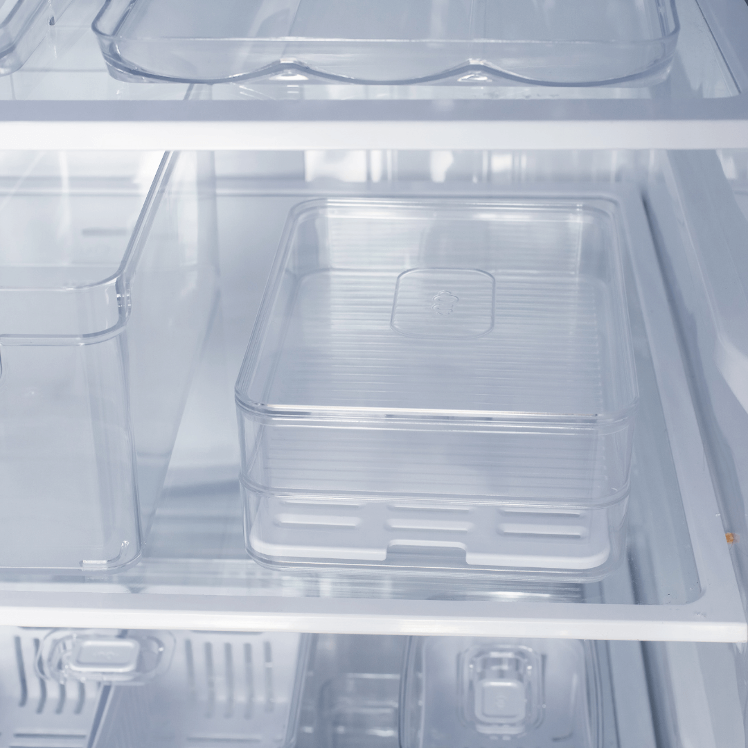 Organizador de Fiambres Doble Transparente Natural