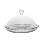 Queijeira de Cristal Pearl Bolinha - 20 cm