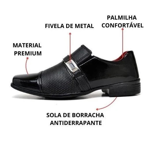 Zapato Social Masculino Charol