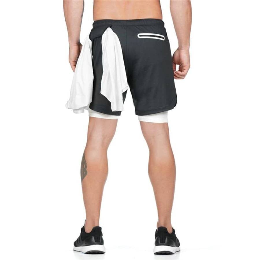 Trainingsshorts 2 in 1 Luft-Effekt MännerRaum