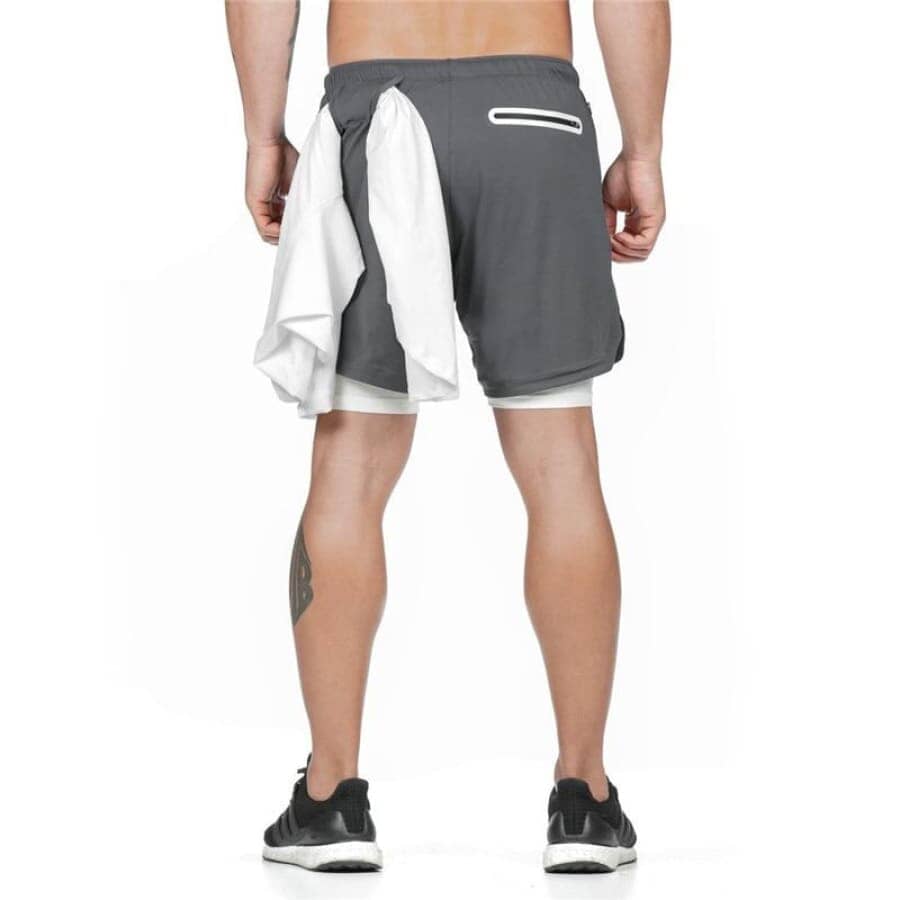 Trainingsshorts 2 in 1 Luft-Effekt MännerRaum