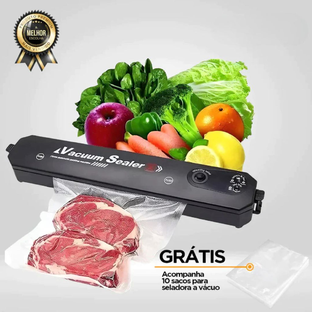 Super Selladora CRETA - A Vácuo Automática y Portátil BIVOLT + REGALO - PROMOCIÓN