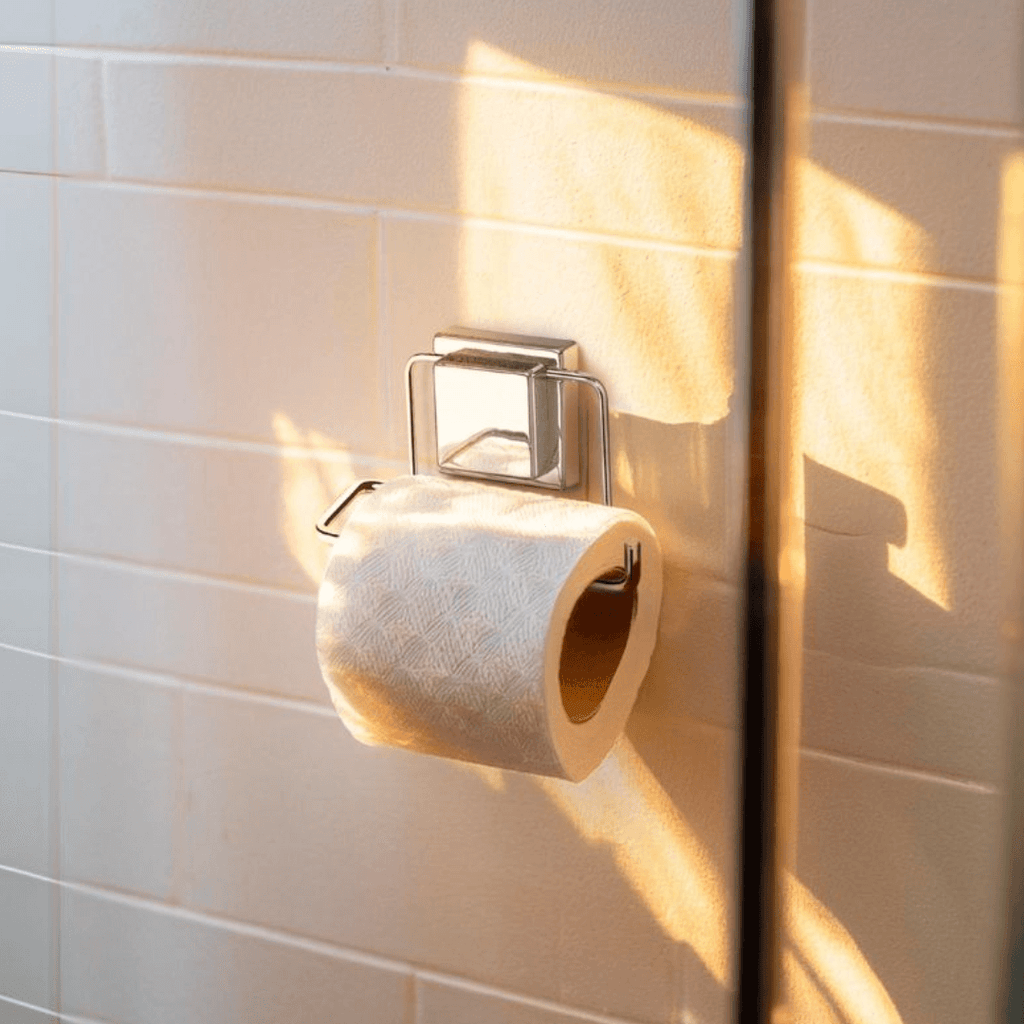 Portarrollo de Papel Higiénico con Ventosa Fija Cromado