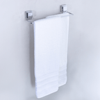 Toallero Doble con Ventosa 45cm Cromado