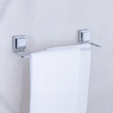 Toallero Doble con Ventosa 45cm Cromado
