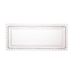 Fuente Rectangular de Cristal de Plomo Corazón 30 cm