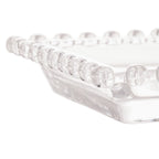 Fuente Rectangular de Cristal de Plomo Corazón 30 cm