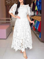 Vestido Femenino de Encaje Anaju